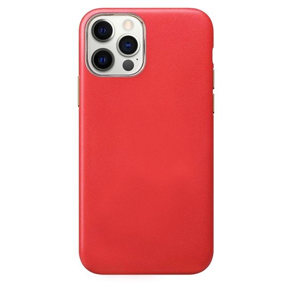 CaseUp Apple iPhone 13 Pro Kılıf Leather Woven Kılıf Kırmızı 2